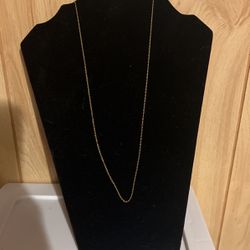 Thin Gold Chain Necklace  