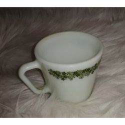 Pyrex Spring Blossom Crazy Daisy Glass coffee mug with milk Original mug handle