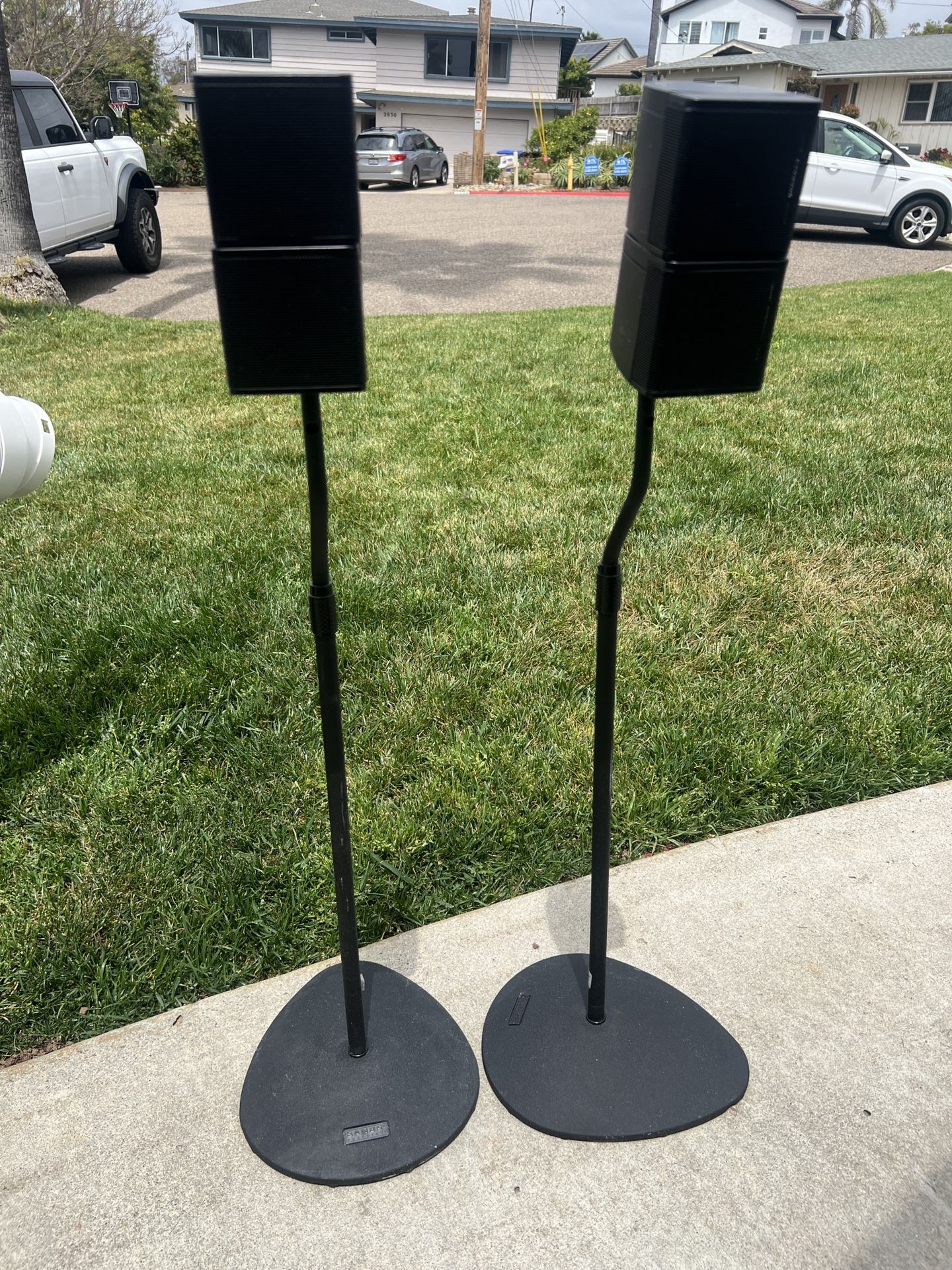 Surround Sound speakers On Stands