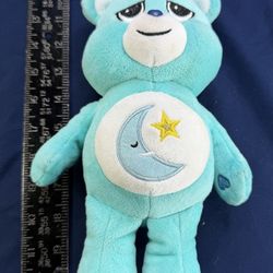 Care Bears Bedtime Bear Plush Blue Moon Star 10” Stuffed Toy