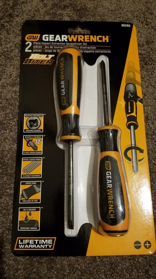 Gearwrench Extraction Screwdrivers