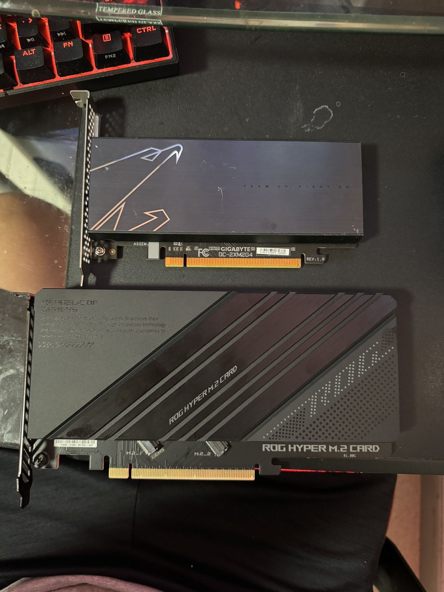 ASUS ROG HYPER M.2 CARD PCIE NVME M.2 EXPANSION CARD