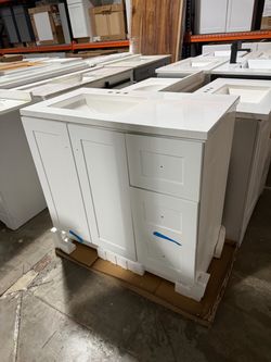 White Bathroom Vanity 36”