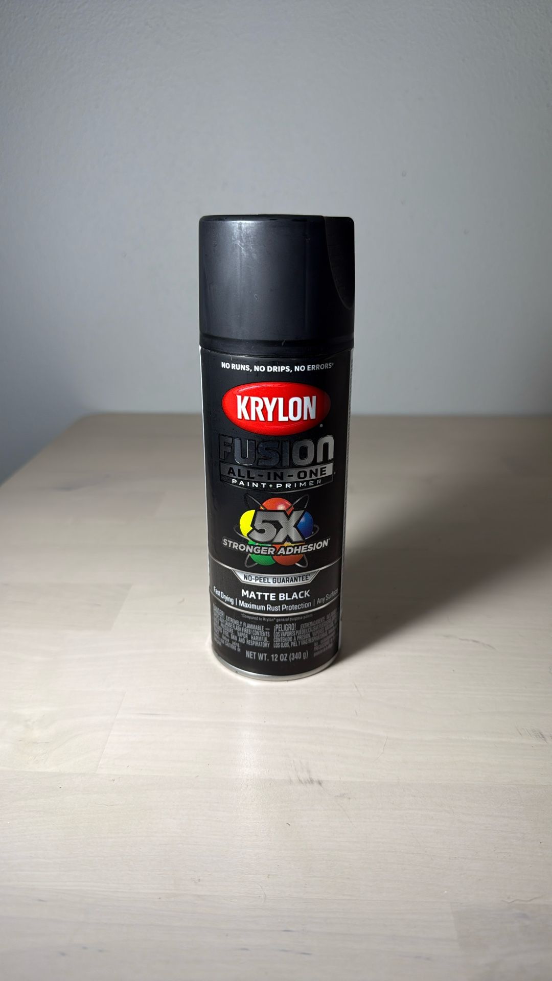 12oz Matte Black Spray Paint Primer