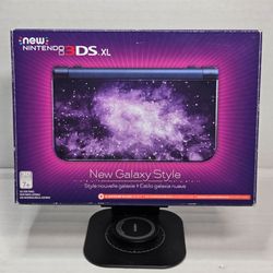 New Nintendo 3DS XL Galaxy Style Console Complete in Box CIB