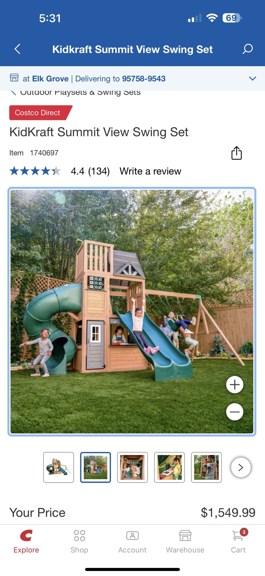 Costco Swing Slide Set