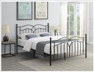 Queen Platform Metal Bed