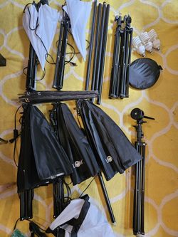 Photography Lights Equipment Backdrops Kit