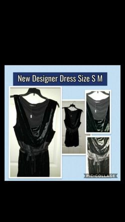 New Dress Designer Party Homecoming Size S M Black European