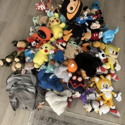 Stuffed Animals Large Lot Of Over 55