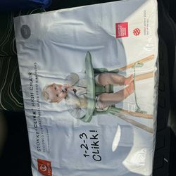 Stokke Clikk High Chair All-in-One with Tray & Harness - Cloud Gray