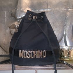 Moschino Black Backpack