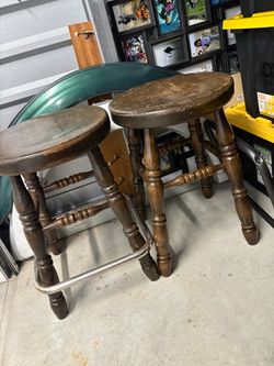Wood stools