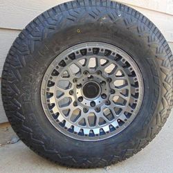 17X9 Satin Anthracite TIS Rims P 285 70 17 Nitto Nomad Grappler Tires *6X135* *F150* *EXPEDITION*