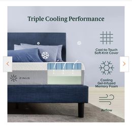 12 Inch Cooling Memory Foam Queen Size Mattress 