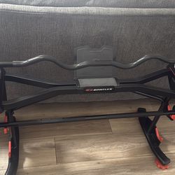 Bowflex 2080 Barbell + Curl Bar + Stand + 5.1s Bench – $450