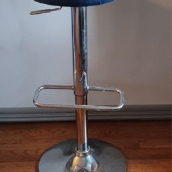 Teal Velvet Bar Stool