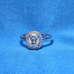 Moissanite 1.50 ctw Circle Shape Ring 