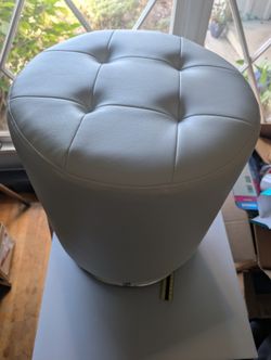 Linon Home Decor - White Swivel Ottoman New in Box