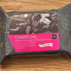 Beauty Treats Charcoal Makeup Remover Wipes (30 Ct) – Deep Clean & Hydrating