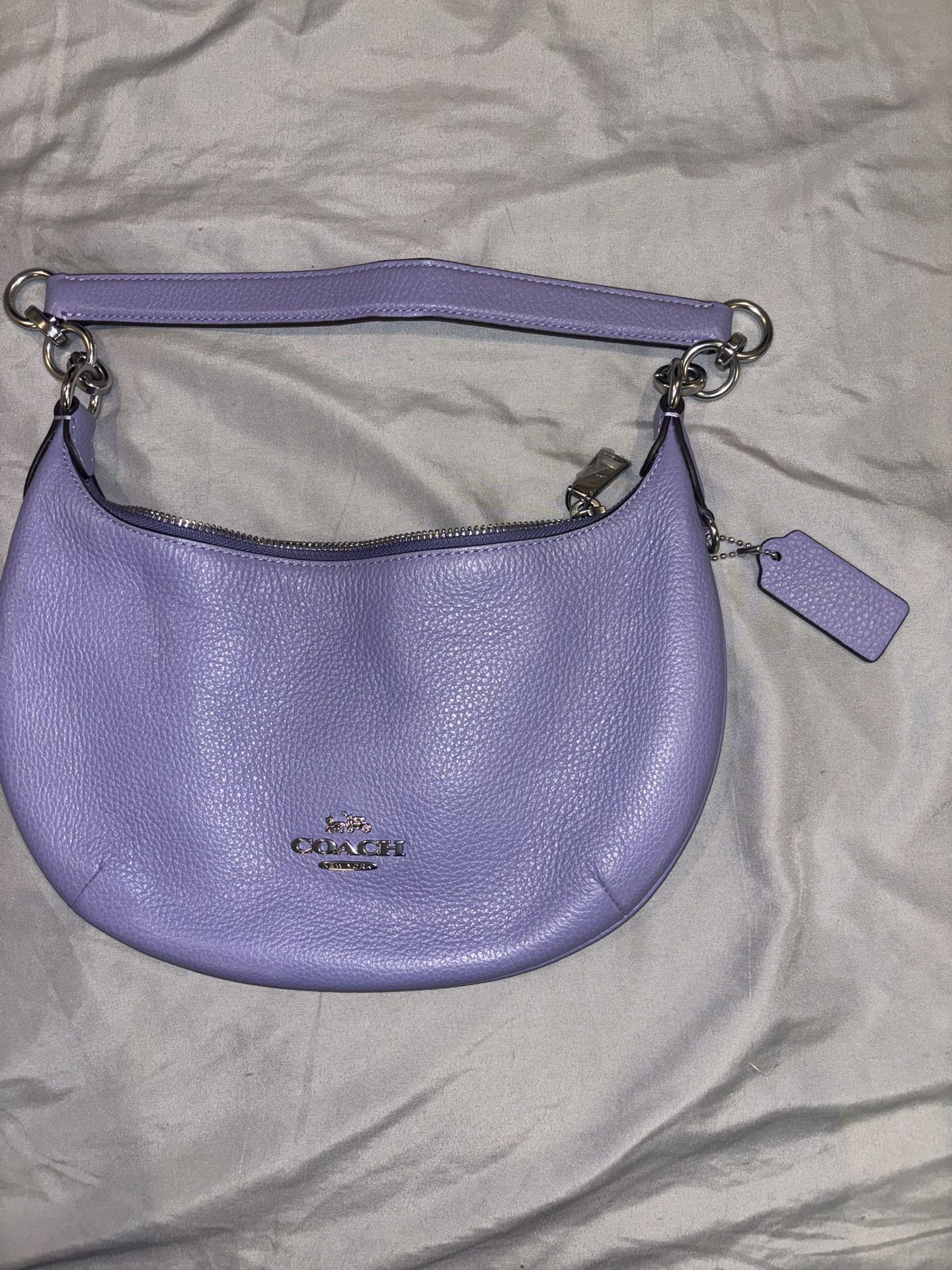 Coach purple hobo bag 