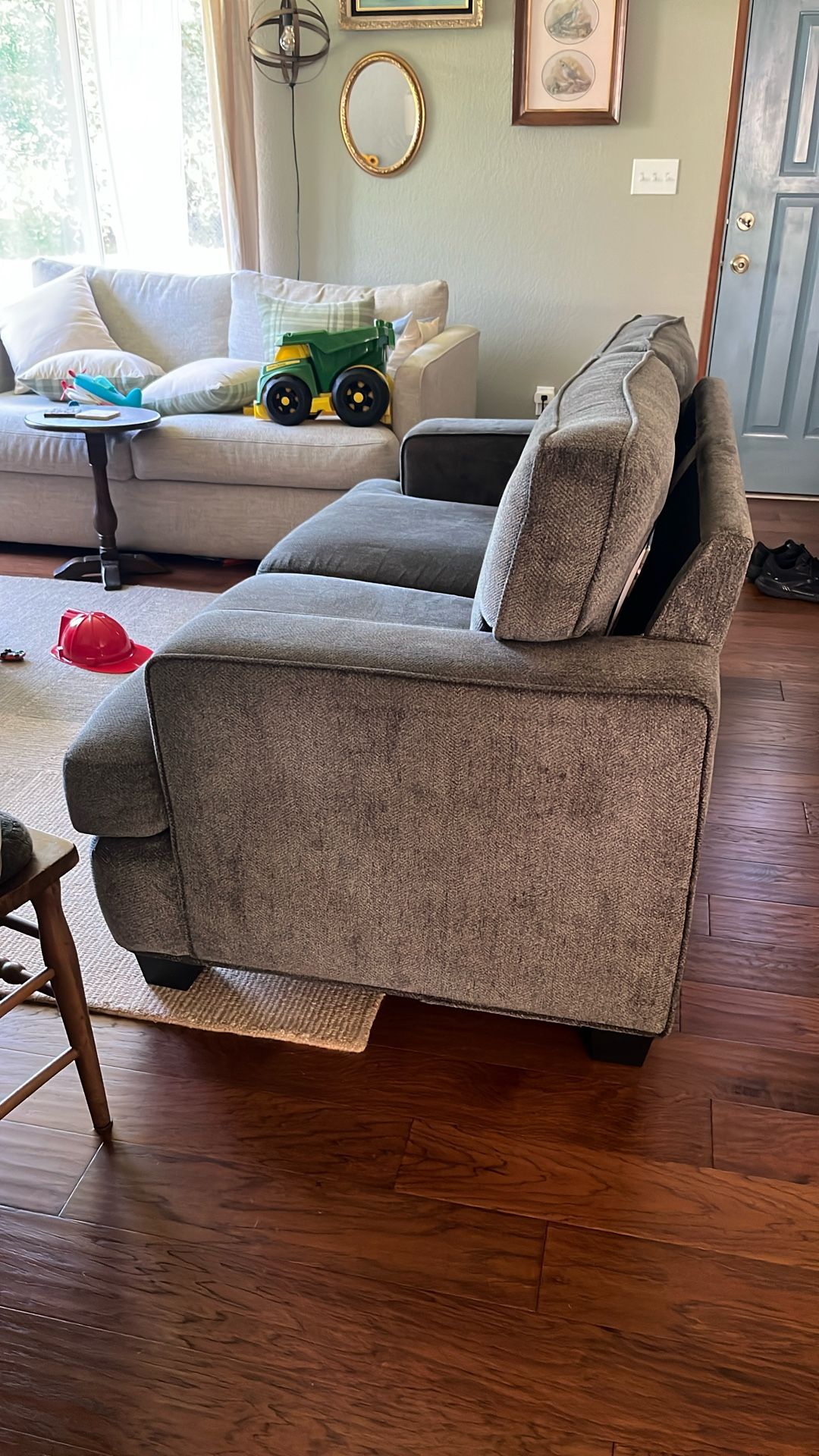 Old cannery loveseat.
