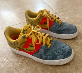 Nike Air Force 1 Low Tie Dye Dark Sulphur Size 12