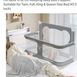 NEW IN BOX Bedside Portable Crib