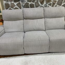 Recliner Sofa Set With Wireless Phone Charger 
