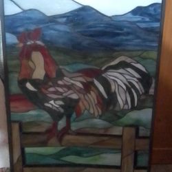 Meyda Tiffany Glass Roster Painting