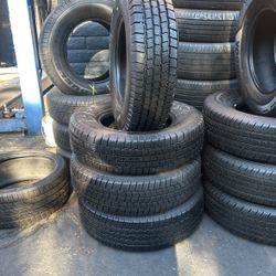 LT225/75R16 MICHELIN A SET OF FOUR USED TIRES 