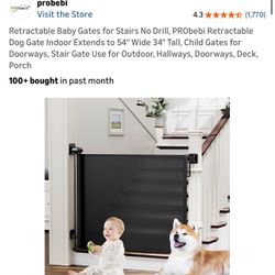 Retractable Dog Gate
