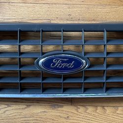 2002-2004 Ford Explorer 4Dr Hood Upper Grille W Emblem Front 1L248200ACW 