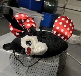 Disneyland Mickey Ears Hat With Veil