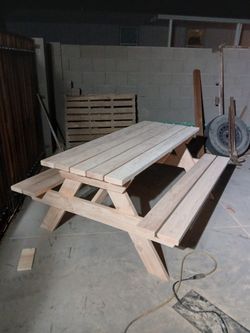Solid Wood Picnic Table