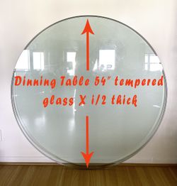 Glass- 54 X 1/2 Inch Tempered