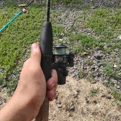 Fishing Pole And Reel With Line 