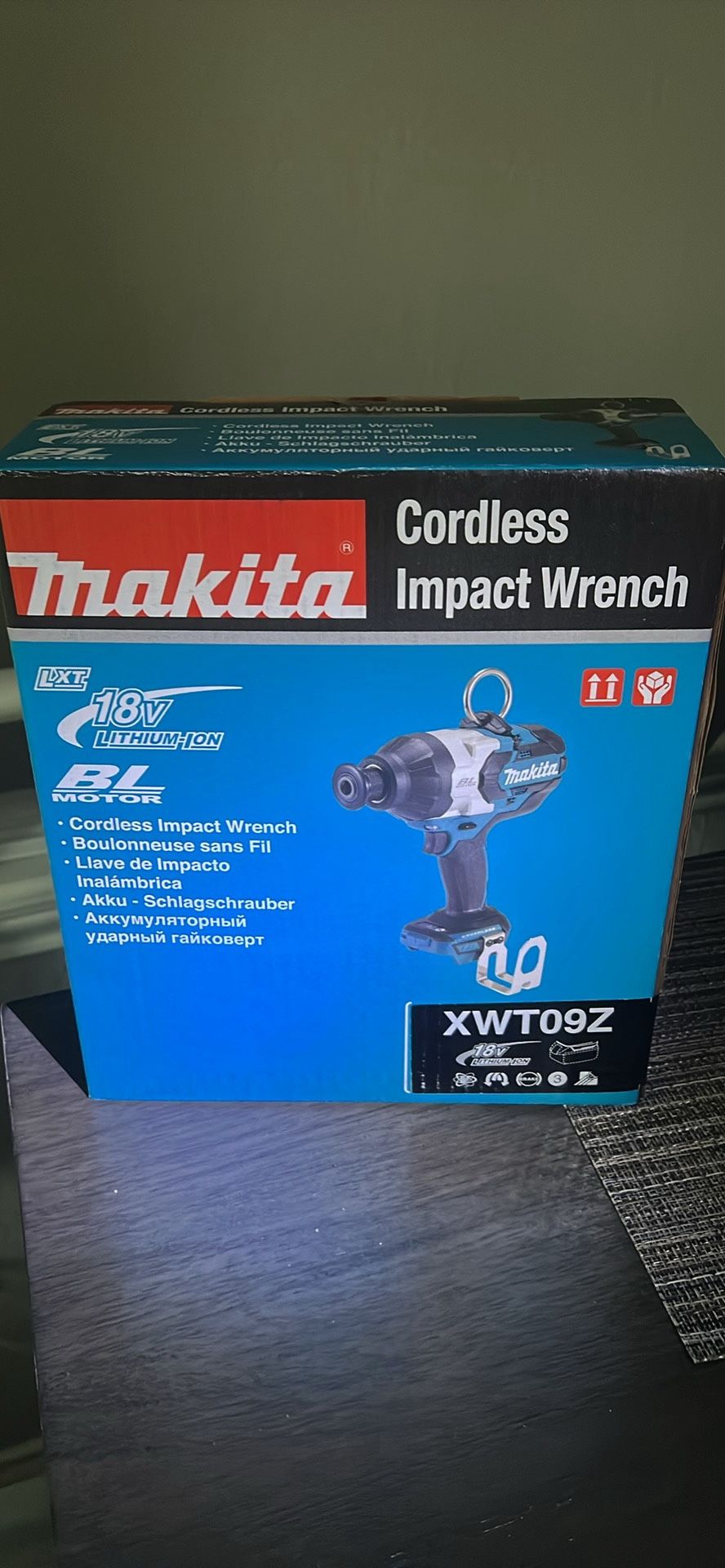 Makita XWT08 1/2 drive 18 volt impact wrench.