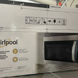 Stainless Steel Whirlpool Microwave 