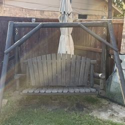 Wooden Yard Swing