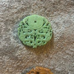 Jade circle pendant 