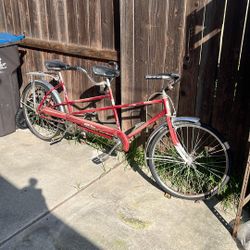 Tandem vista, dual bike, great shape Cherry Red