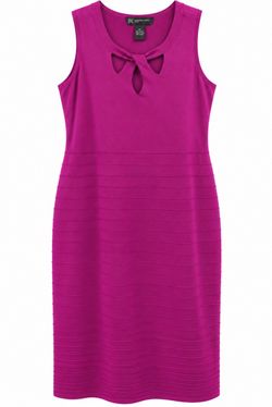 INC International Concepts Magenta Sleeveless Sheath Dress, Cut-Out, Women’s 2X