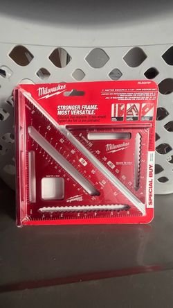 Milwaukee 7" Rafter Square & 4-1/2" Trim Square Set