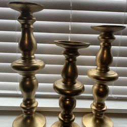 Wedding decor Gold candleholders