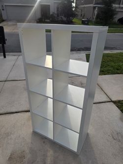 White Cube Bookcase Shelving Unit