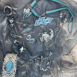 Turquoise Jewelry Lot