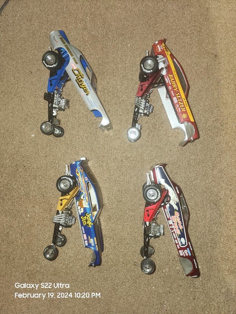Johnny Lightning Set Of Four 1/24 NHRA Funny Car
