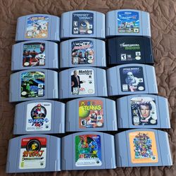 Nintendo  Famicom 1990 Reto Games are $45 each or 5 for $180. The Nintendo N64 Games are $30! Each or 4 for $100! All games N64 is $350!  Plus $180! I