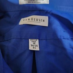 Mens Dark Blue VanHeusen Dress Shirt 